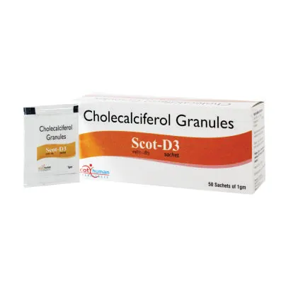 Cholecalciferol Granules 60000 Iu (Vitamin D3) (SCOT -D3)